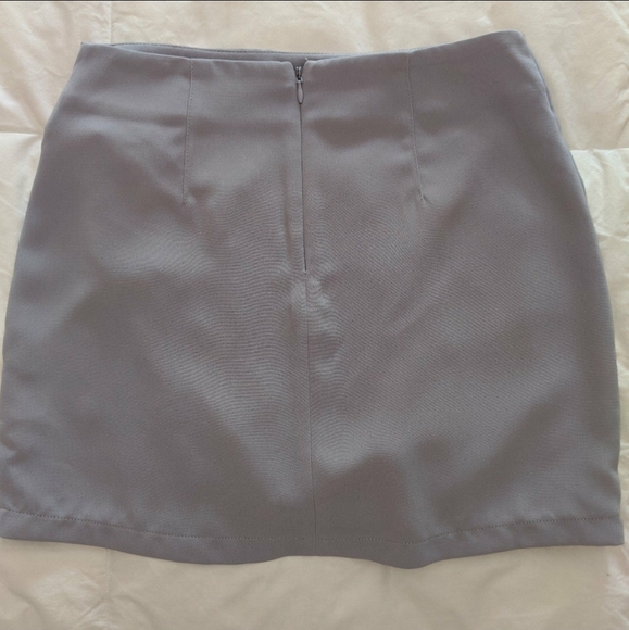 TOPSHOP Lavender Wrap Mini Skirt - Picture 4 of 4